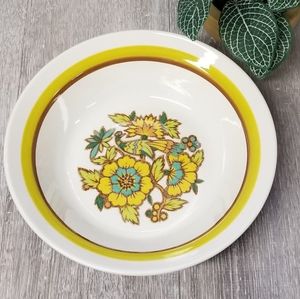 Retro peacock serving bowl